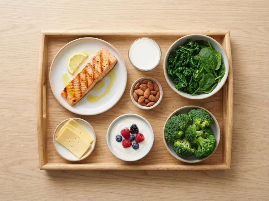 อาหารเสริมสร้างมวลกระดูกและกล้ามเนื้อสำหรับคนอายุ 40