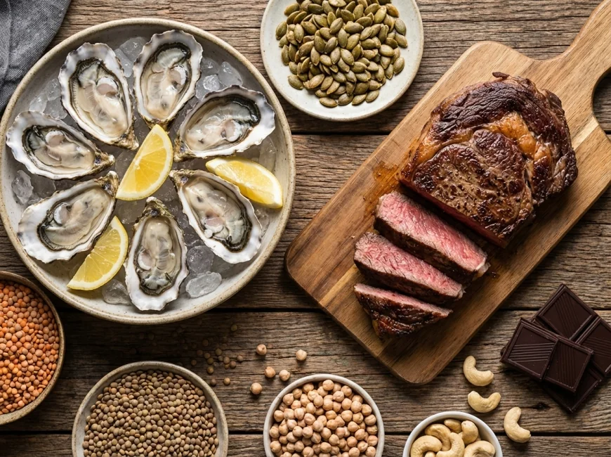 อาหารที่มี Zinc สูงสำหรับผู้ชาย
