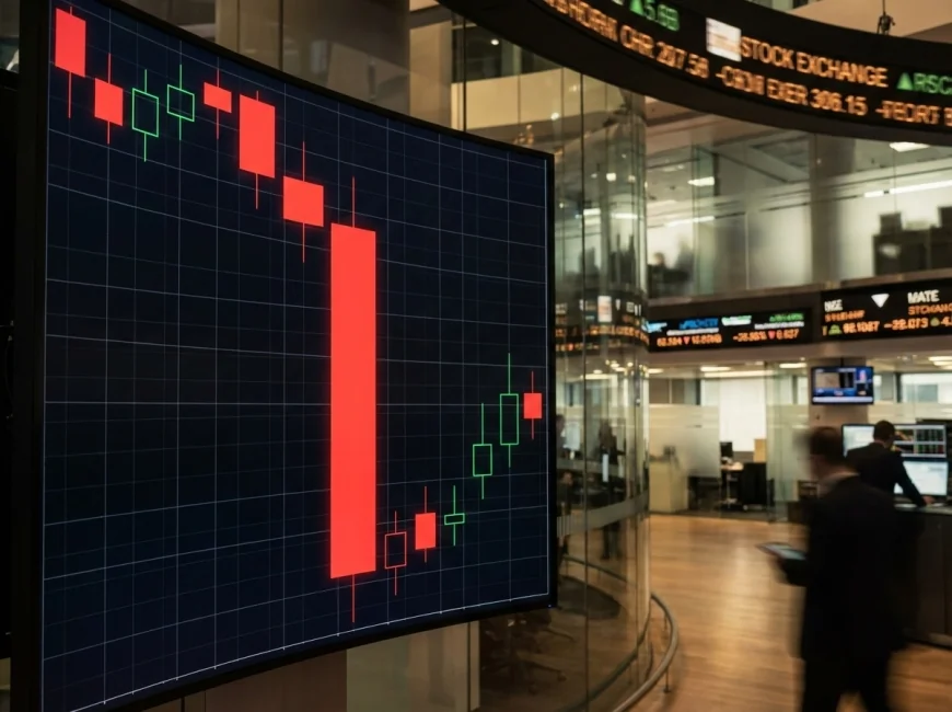 กราฟราคาทองคำดิ่งลงอย่างรุนแรง