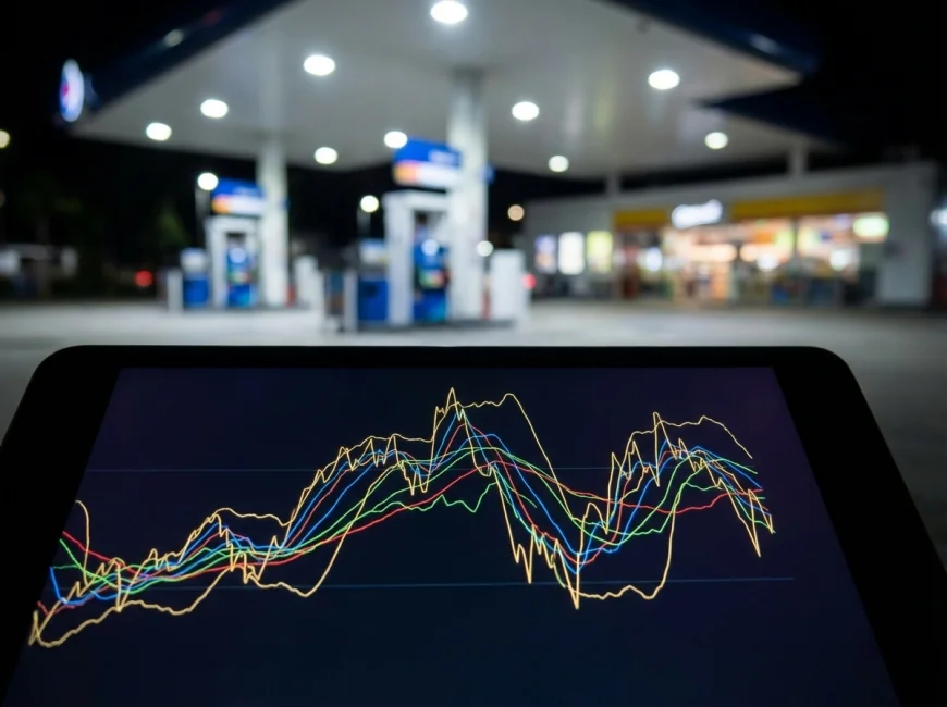กราฟแสดงราคาน้ำมันในตลาดโลกและสิงคโปร์